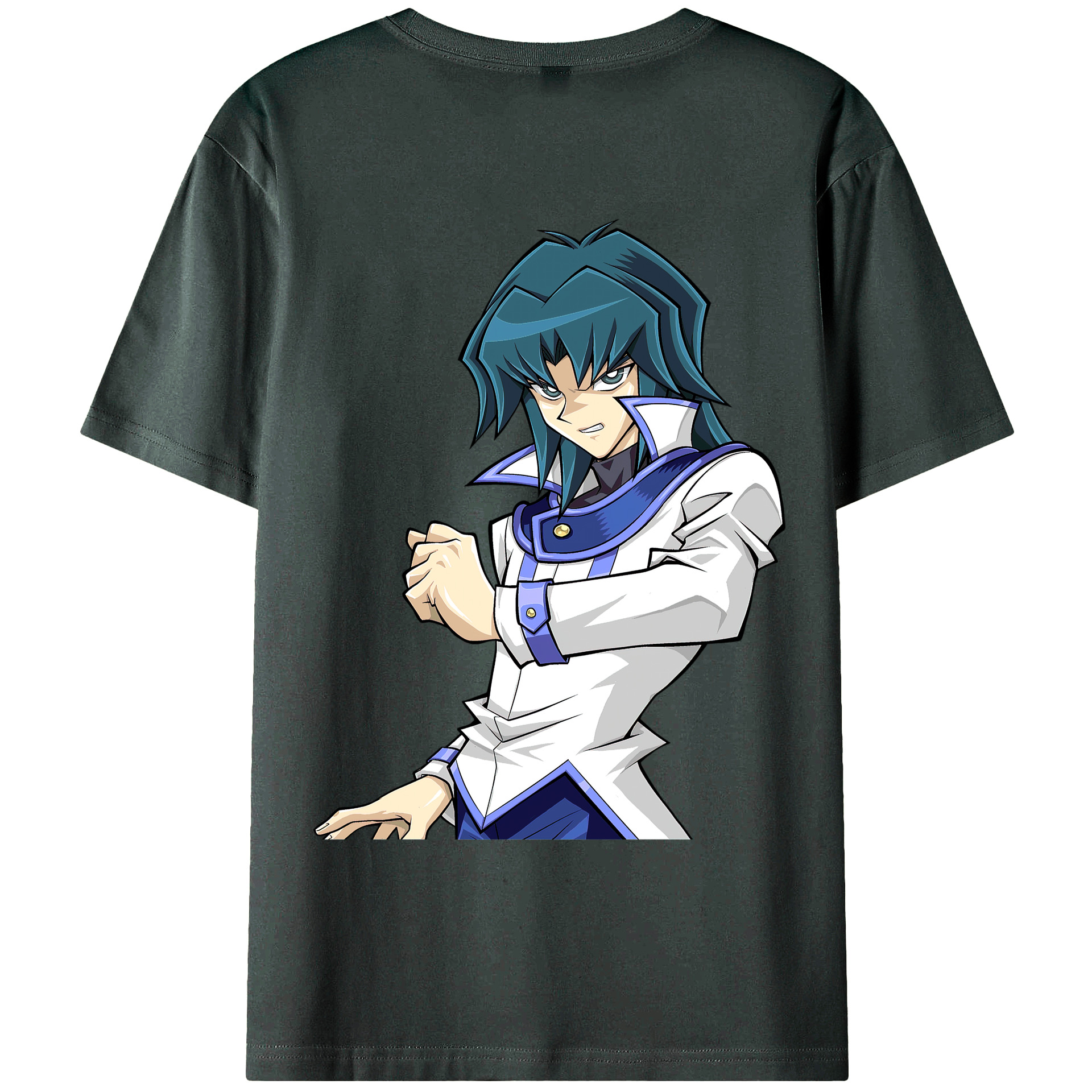 （画像用） 遊☆戯☆王 Yu-Gi-Oh! 綿100％ メンズ半袖Tシャツ（バックプリント） 通気性
